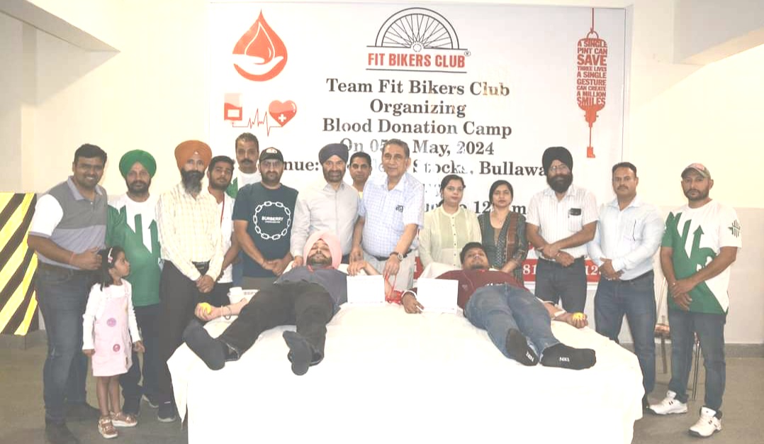 The work being done by Fit Biker Club for the society is commendable - Dr. Anoop Kumar